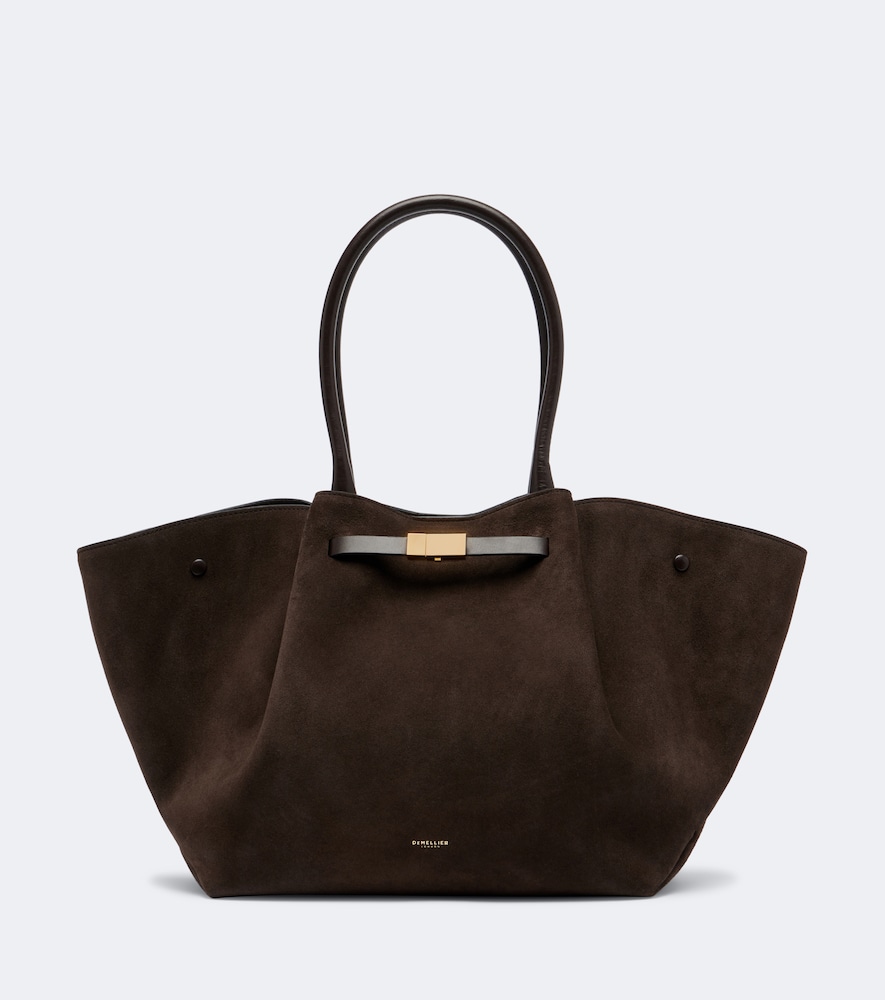 Tote Bag New York Medium aus Veloursleder