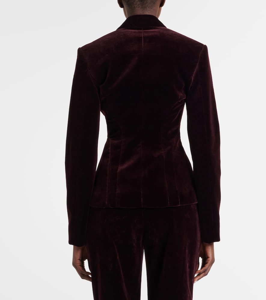 Alaïa Double-Breasted Cotton Velvet Jacket