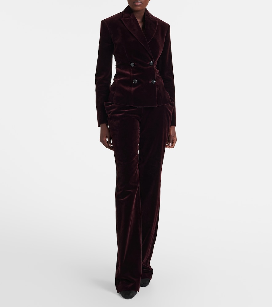 Alaïa Double-Breasted Cotton Velvet Jacket