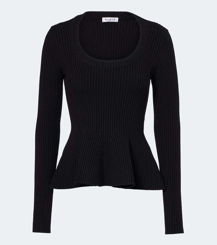 Alaïa Schößchentop aus einem Wollgemisch
