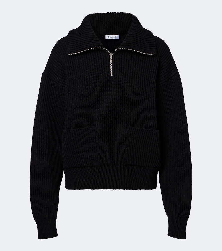 Alaïa Ribbed-Knit Wool And Cashmere Sweater