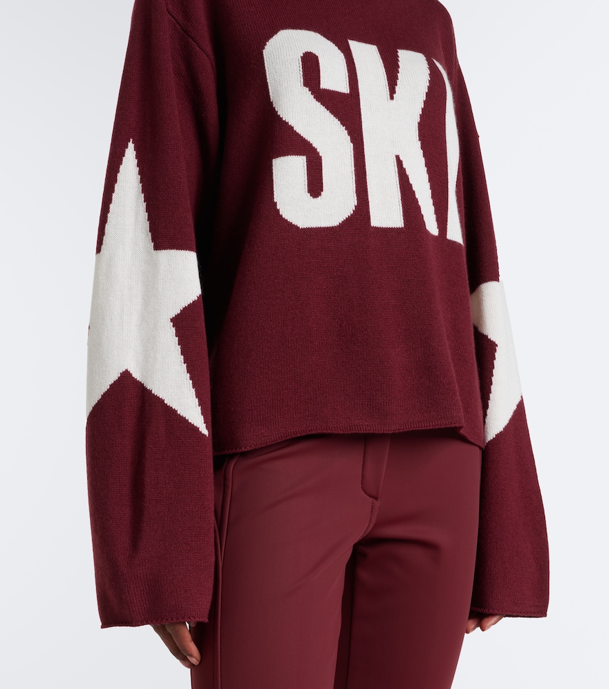 Intarsia Wool-Blend Turtleneck Sweater
