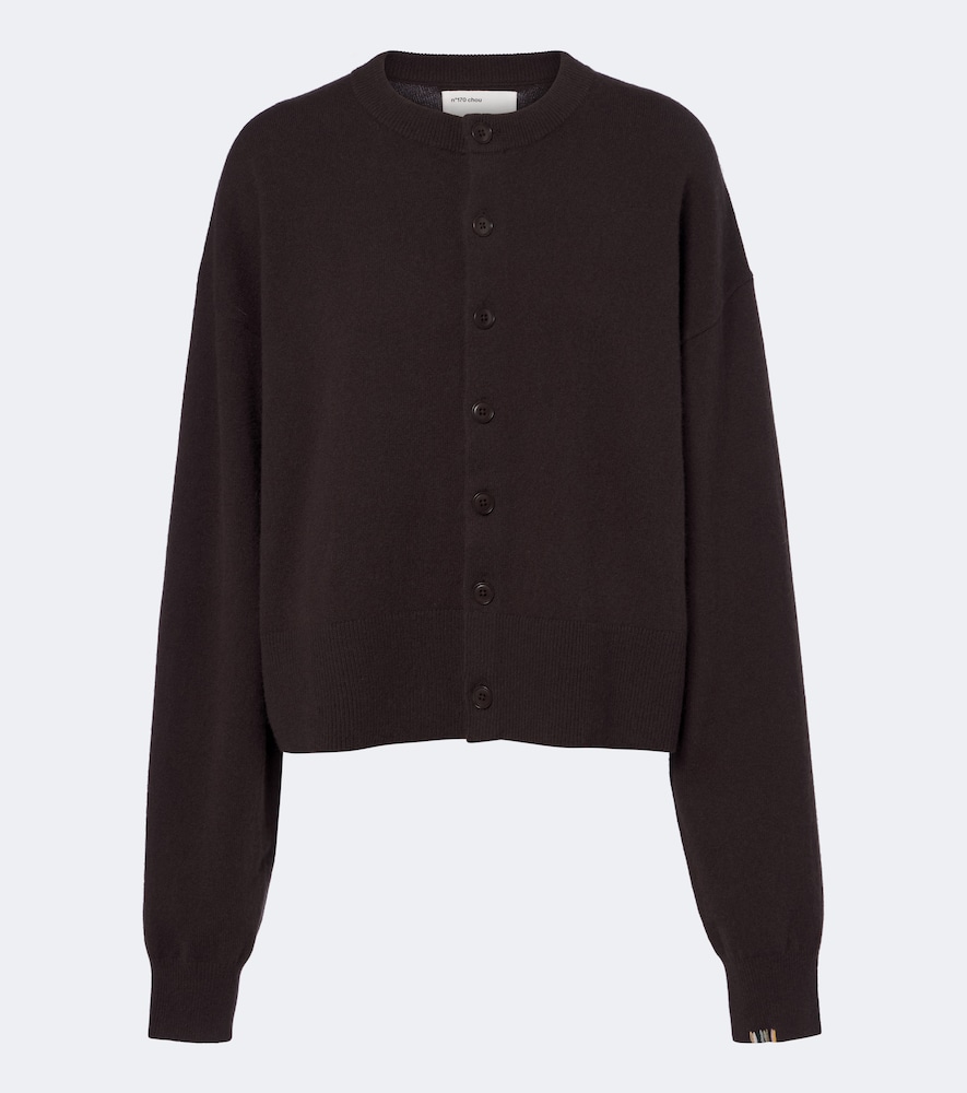 Extreme Cashmere N°170 Chou Cashmere-blend Cardigan In Brown
