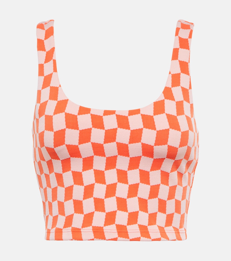 The Upside Yosemite Lana checked crop top