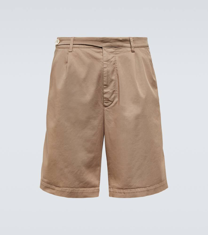 BRUNELLO CUCINELLI COTTON GABARDINE BERMUDA SHORTS