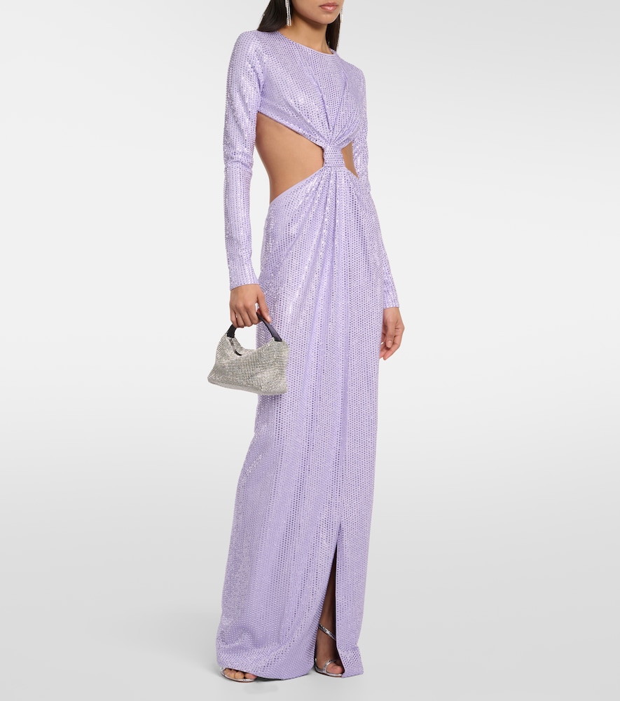 Area Area Abito Lungo In Jersey Con Cut-out 
