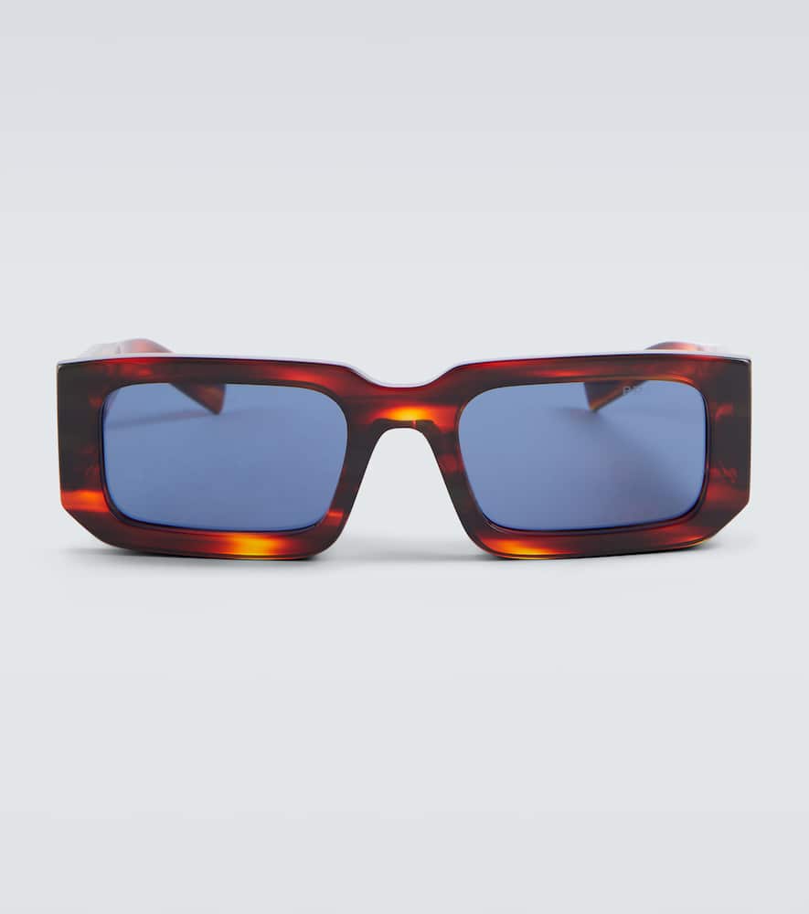 Prada Rectangular Sunglasses In Brown