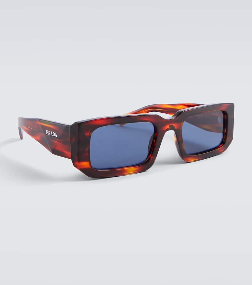 Prada Rectangular Sunglasses In Brown