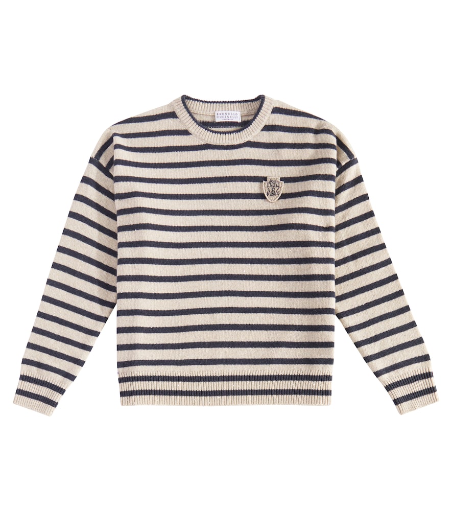 Brunello Cucinelli Pullover Aus Einem Kaschmirgemisch In Beige