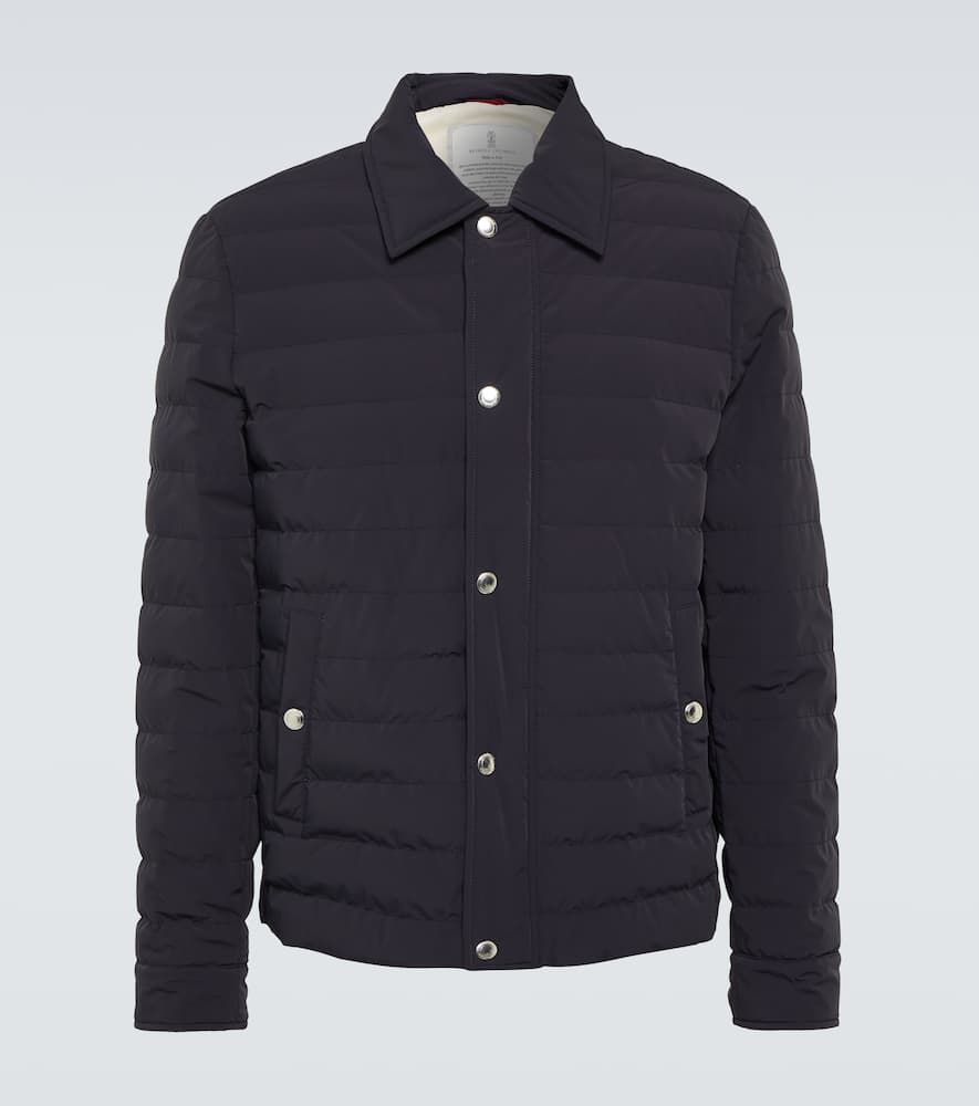 Quilted down jacket