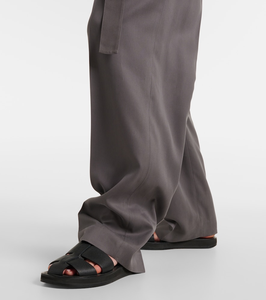  The Row The Row Lonan High-rise Silk Straight Pants 