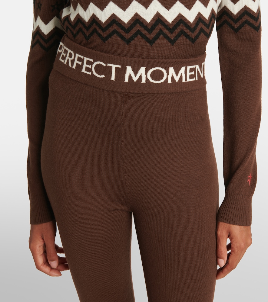  Perfect Moment Perfect Moment Nordic Intarsia High-rise Wool Leggings 