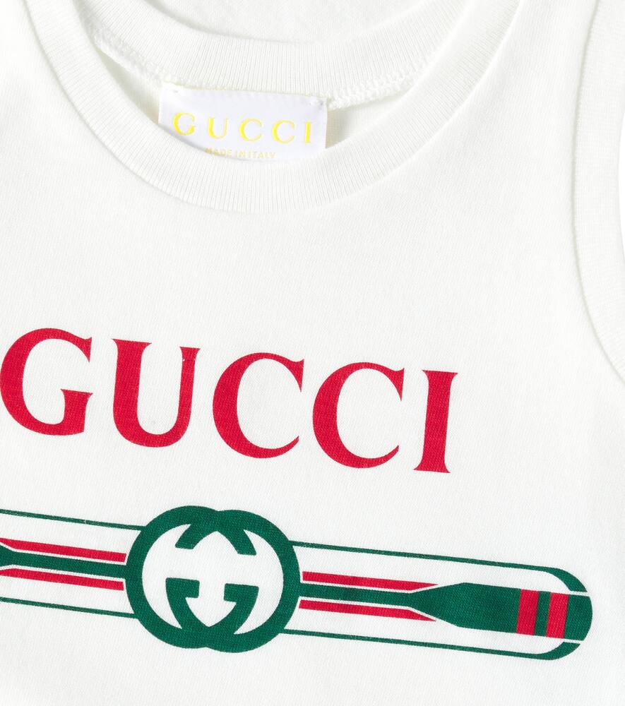 GUCCI BABY LOGO COTTON ONESIE