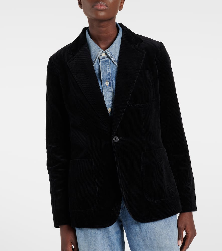 Polo Ralph Lauren Cotton Corduroy Blazer In Black