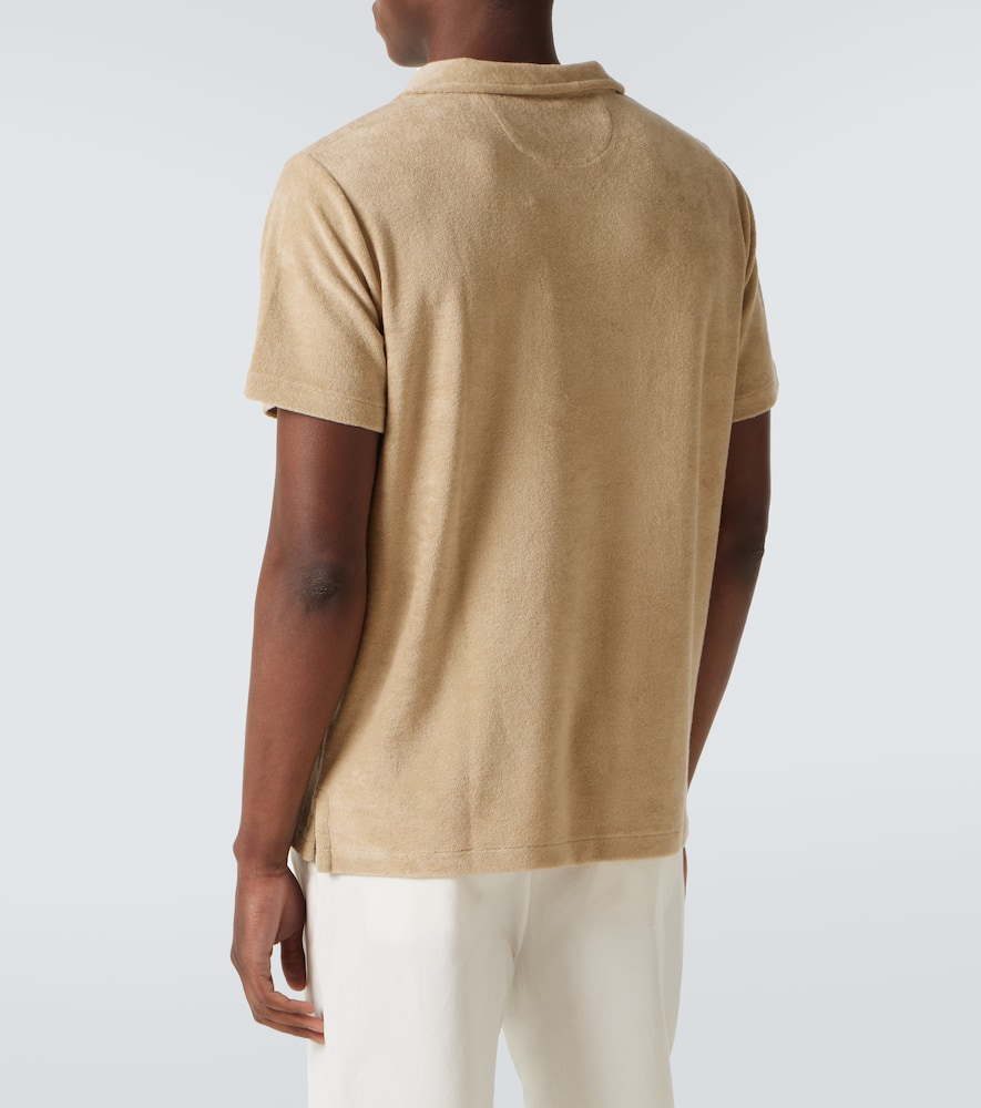 Polo Ralph Lauren Terry Polo Chest Pocket In Beige