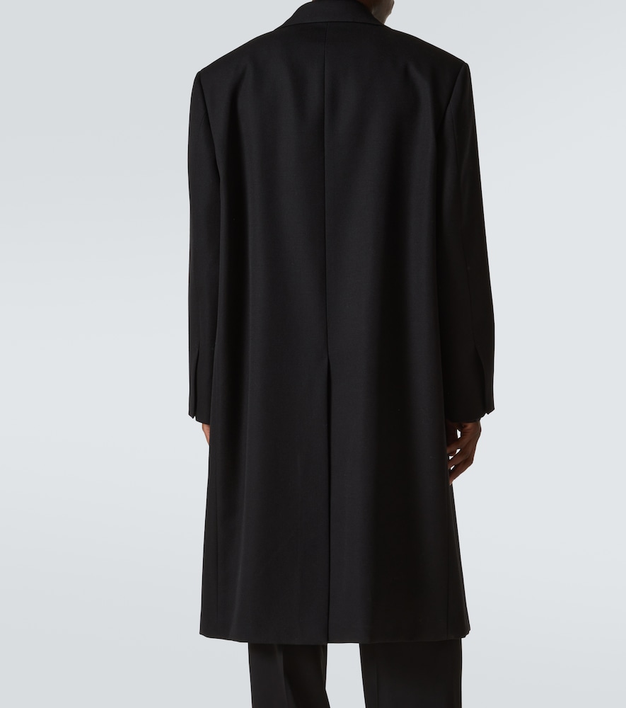 Jil Sander Jil Sander Silk-trimmed Wool Coat 