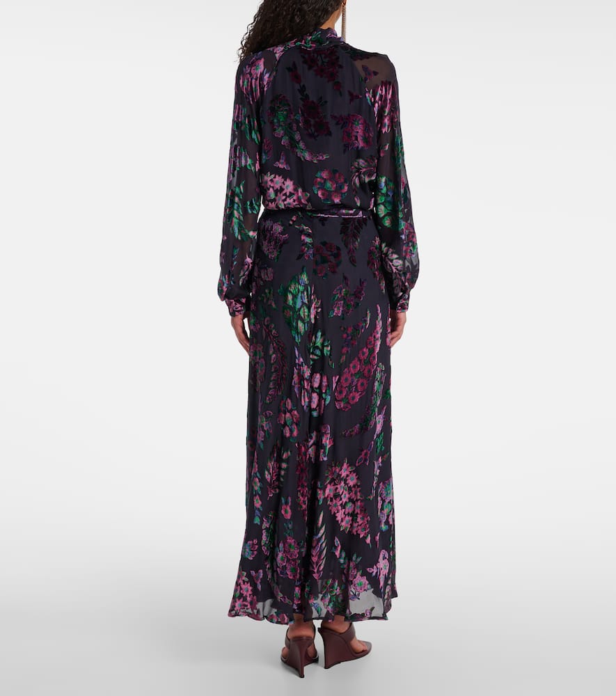 Etro A-line Burnout Skirt In Black