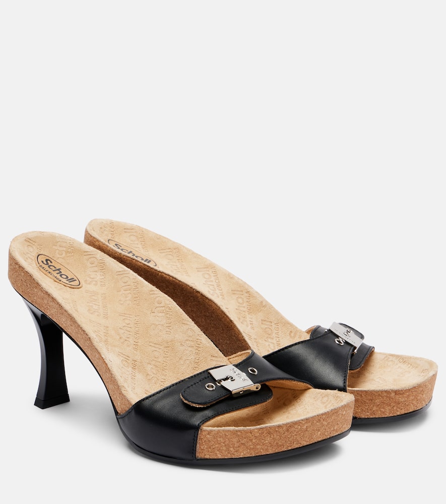x Scholl 80 leather mules