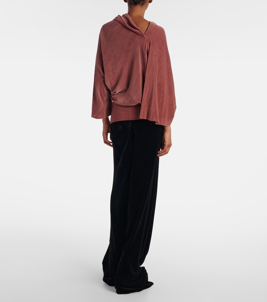  Rick Owens Rick Owens Top De Charmeuse Drapeado 