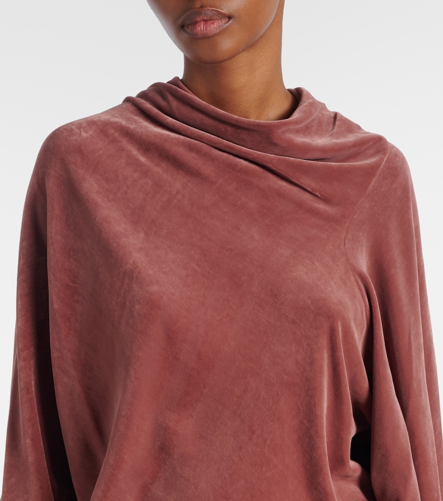 Draped Charmeuse Top