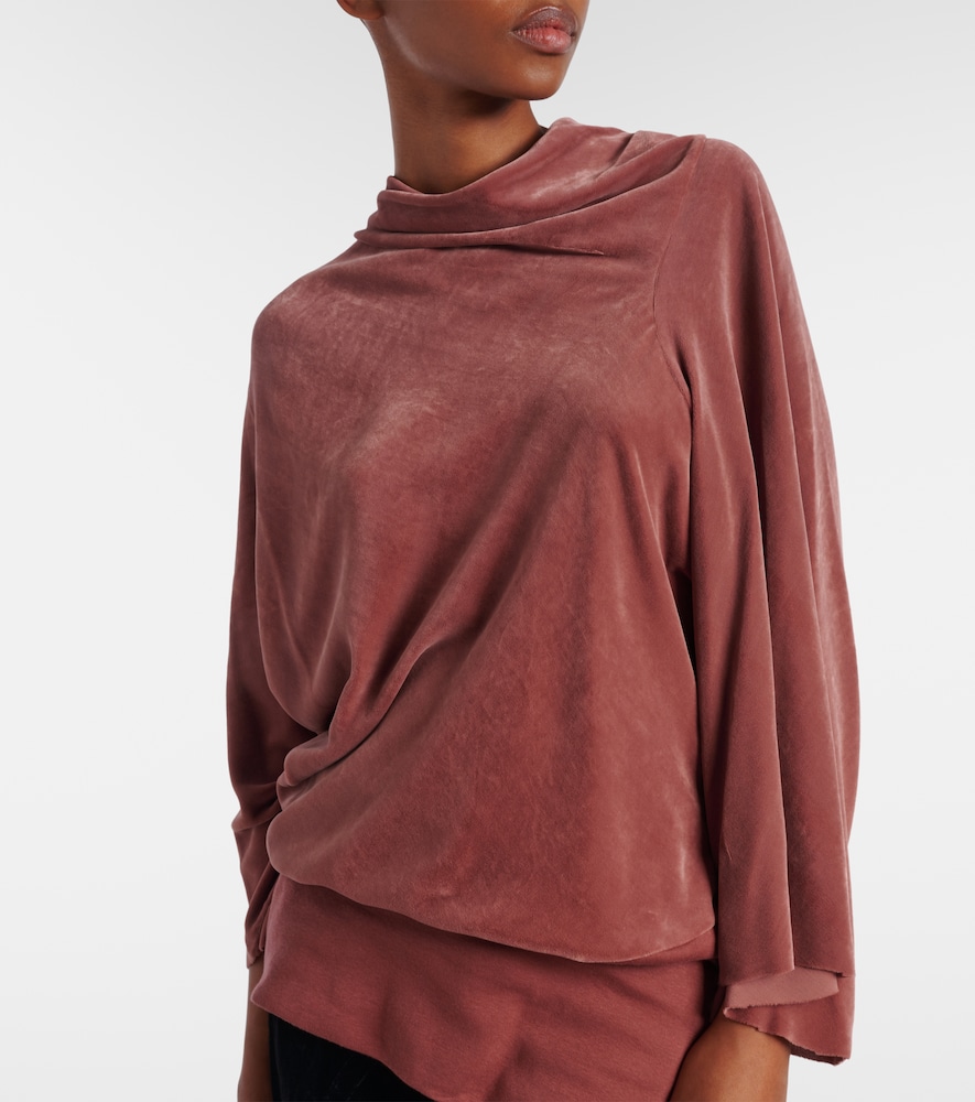 Draped Charmeuse Top