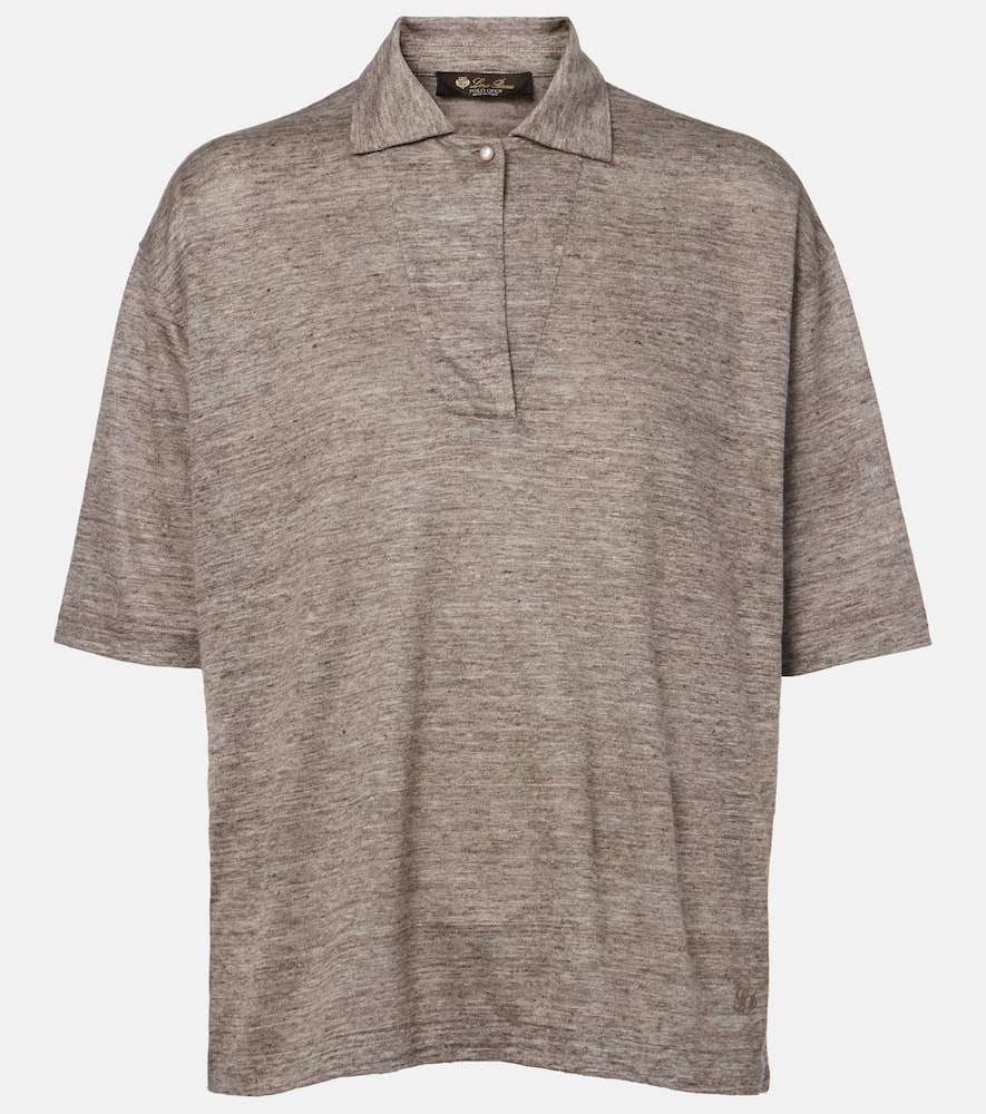 Gargano linen polo shirt