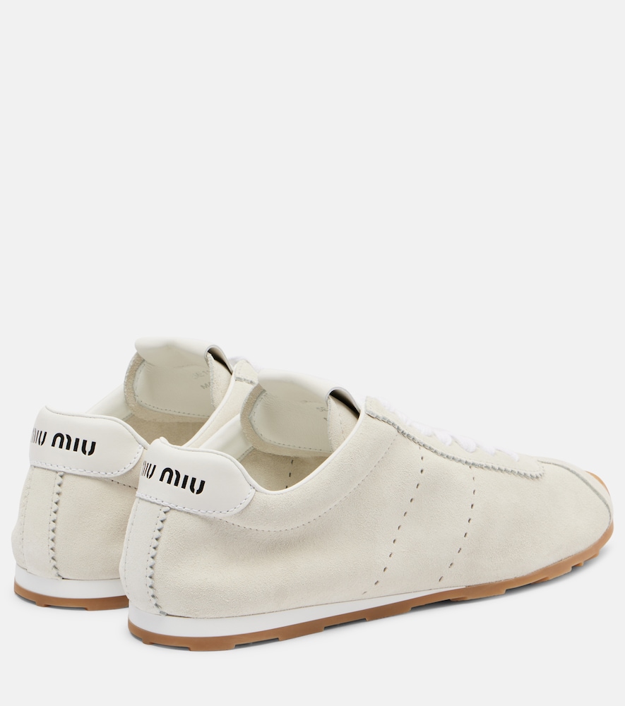  Miu Miu Miu Miu Sneakers Plume Aus Veloursleder 
