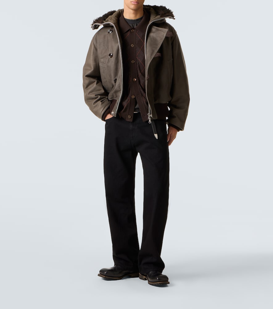  Our Legacy Our Legacy Lederjacke Compel Mit Shearling 
