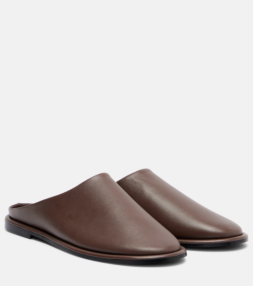 A.emery A. Emery Spencer Leather Mules In Brown