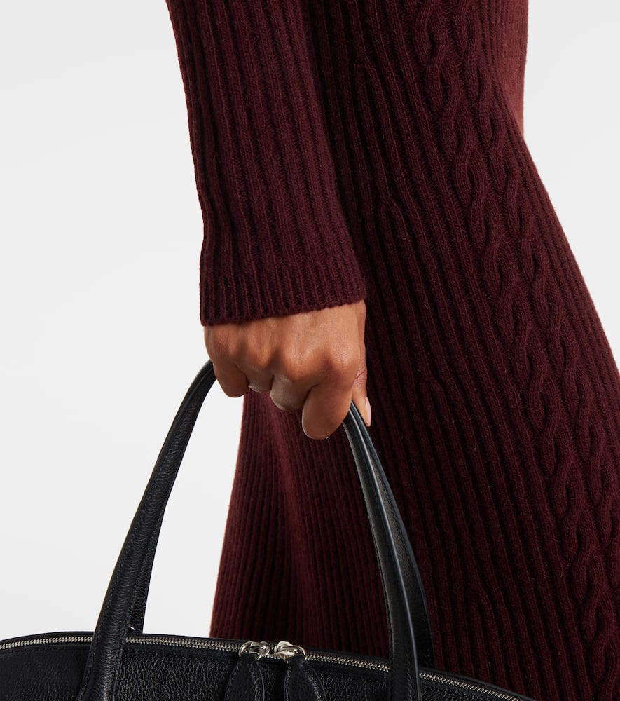 Max Mara Zelanda Wool And Cashmere Midi Dress In Red