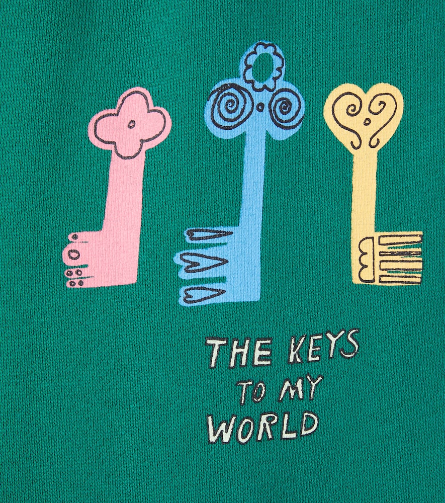 Jellymallow The Keys Cotton Jersey Sweatpants In Green