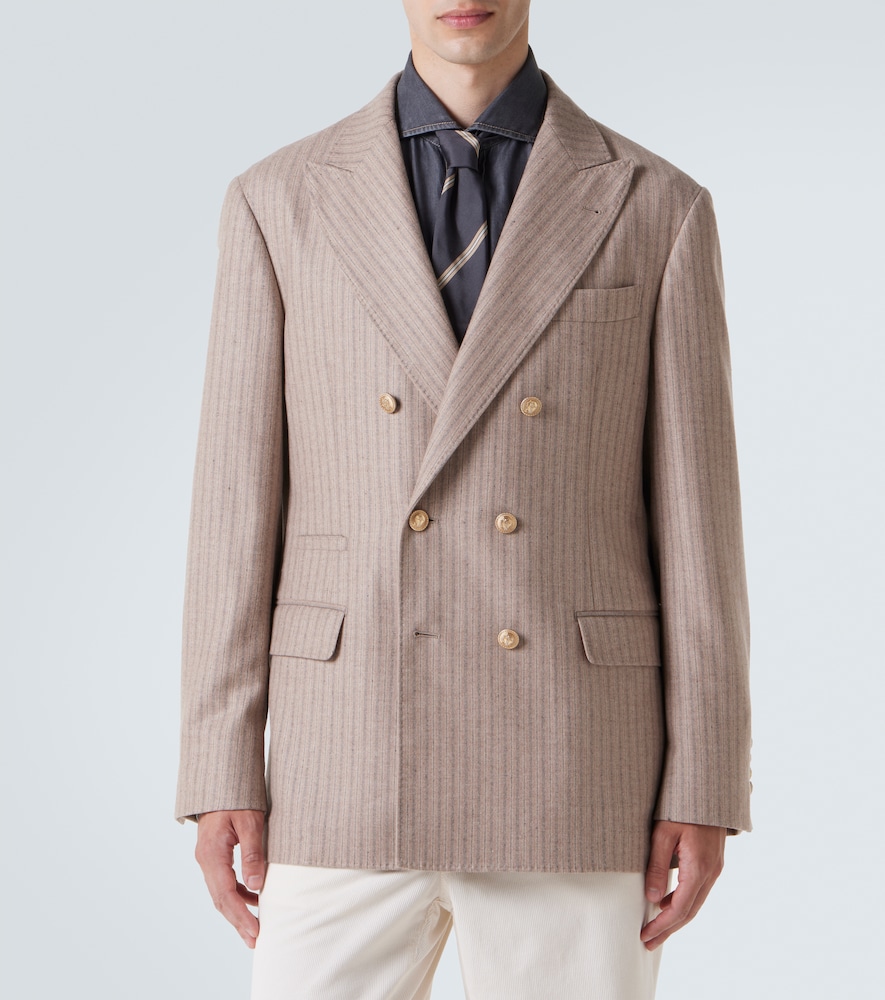 Striped Cashmere And Blazer