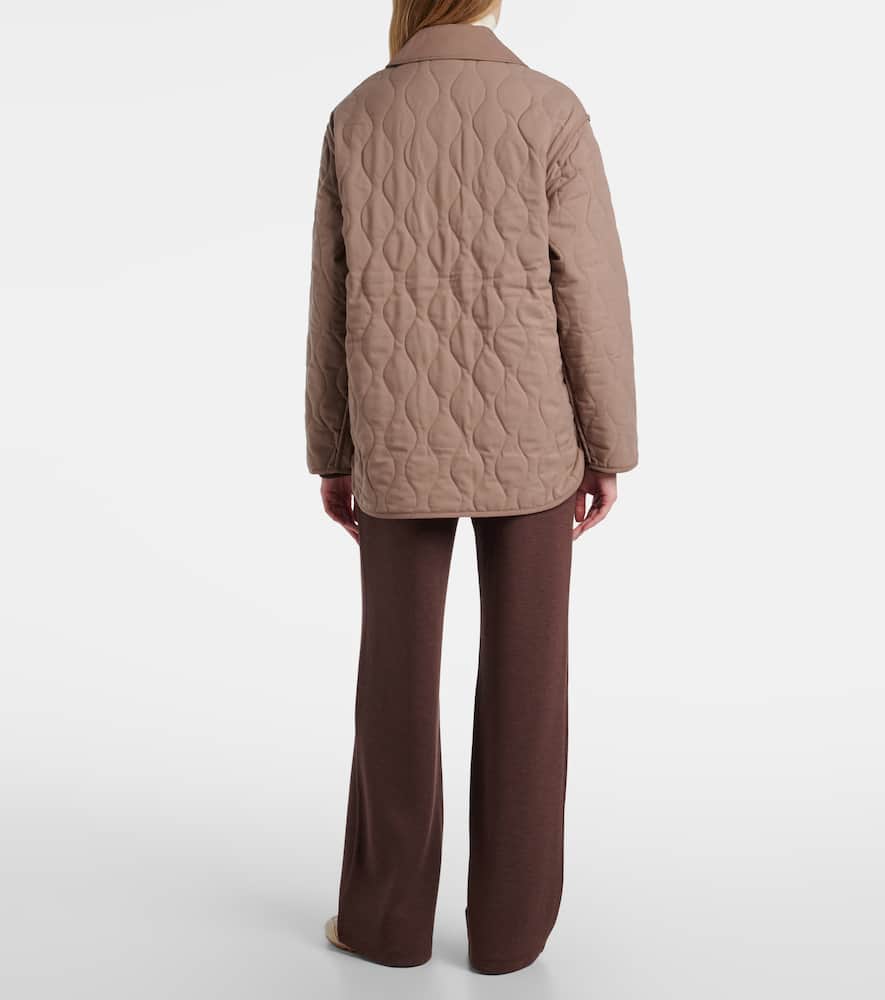 Varley Wilson Quilted Jacket In Brown