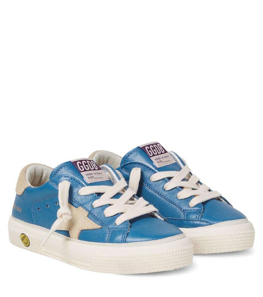 Sneakers May in pelle con suede