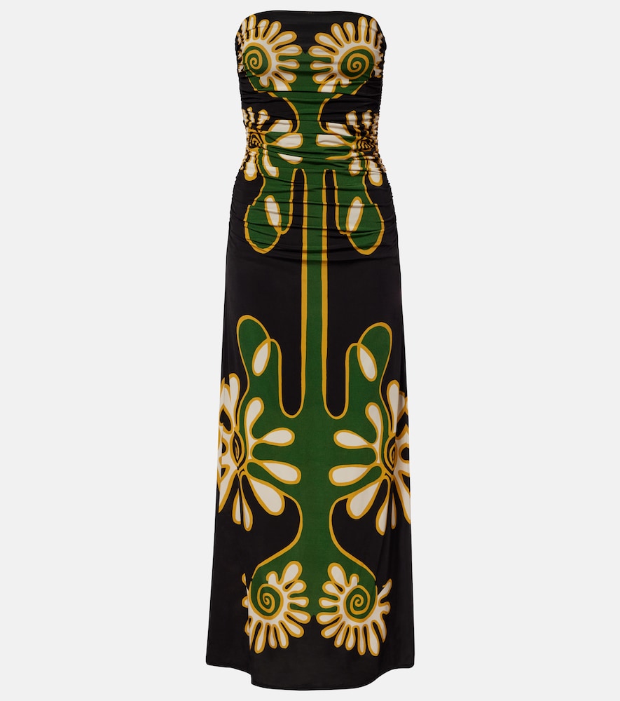 Cala de la Cruz Daphne printed jersey maxi dress