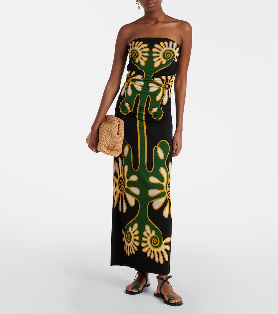  Cala De La Cruz Cala De La Cruz Daphne Printed Jersey Maxi Dress 