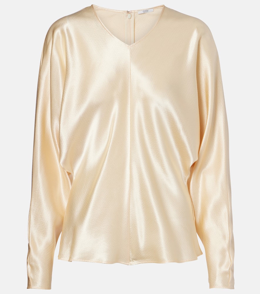Fforme Gemma Satin Top In White