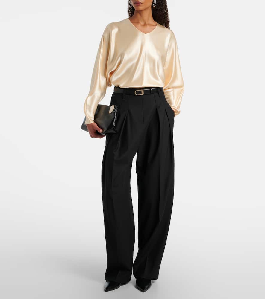 Fforme Gemma Satin Top In White