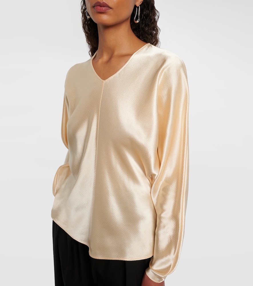 Fforme Gemma Satin Top In White