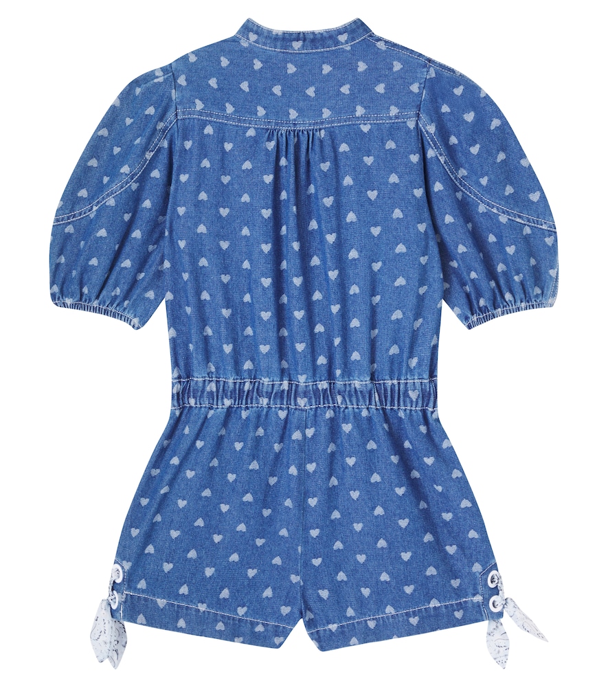  Zimmermann Kids Zimmermann Kids Printed Denim Playsuit 