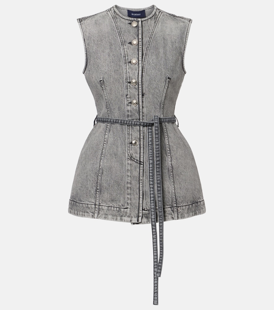 Sportmax Orli denim vest