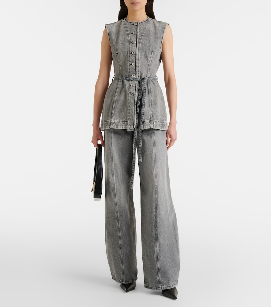  Sportmax Sportmax Weste Orli Aus Denim 