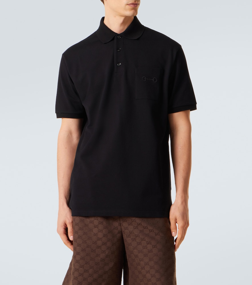  Gucci Gucci Polohemd Horsebit Aus Piqué 