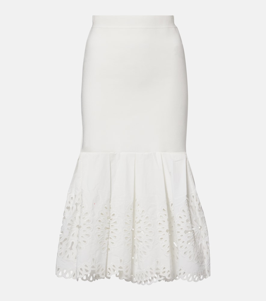 Simkhai Broderie anglaise midi skirt