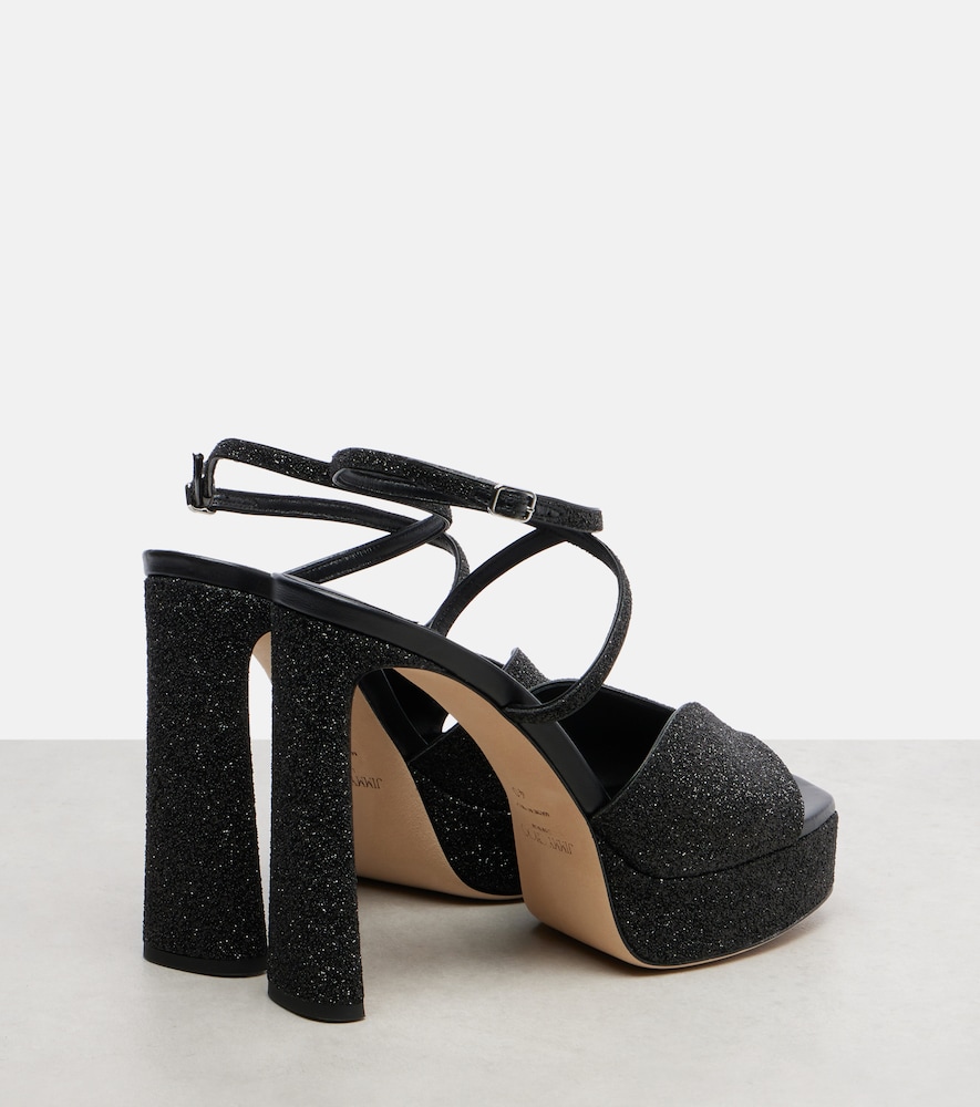  Jimmy Choo Jimmy Choo Plateausandalen Karli 125 Mit Glitter 