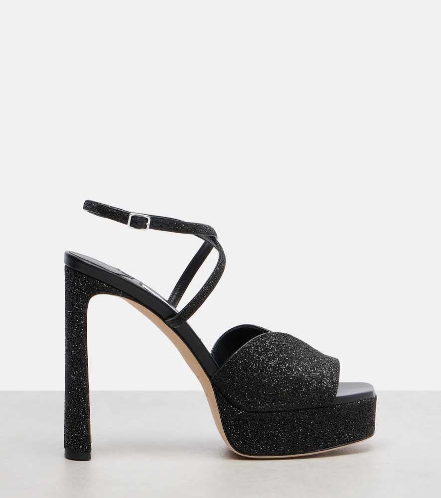 Jimmy Choo Jimmy Choo Plateausandalen Karli 125 Mit Glitter 