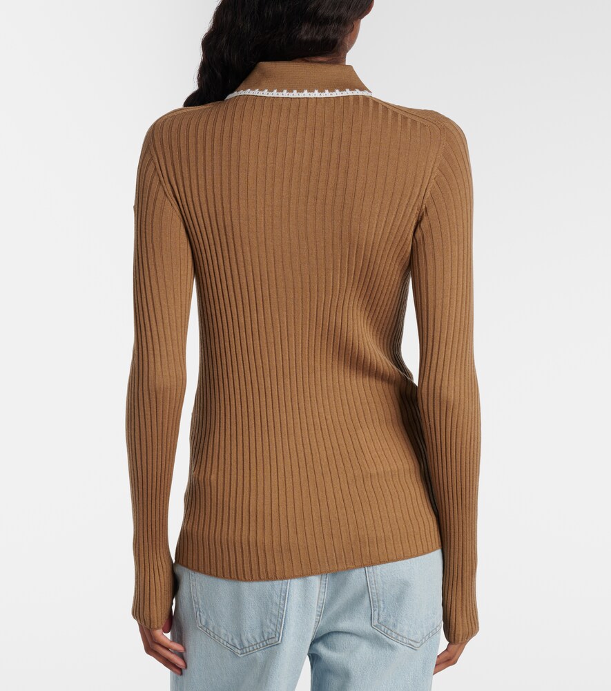  Moncler Moncler Polopullover Aus Schurwolle 