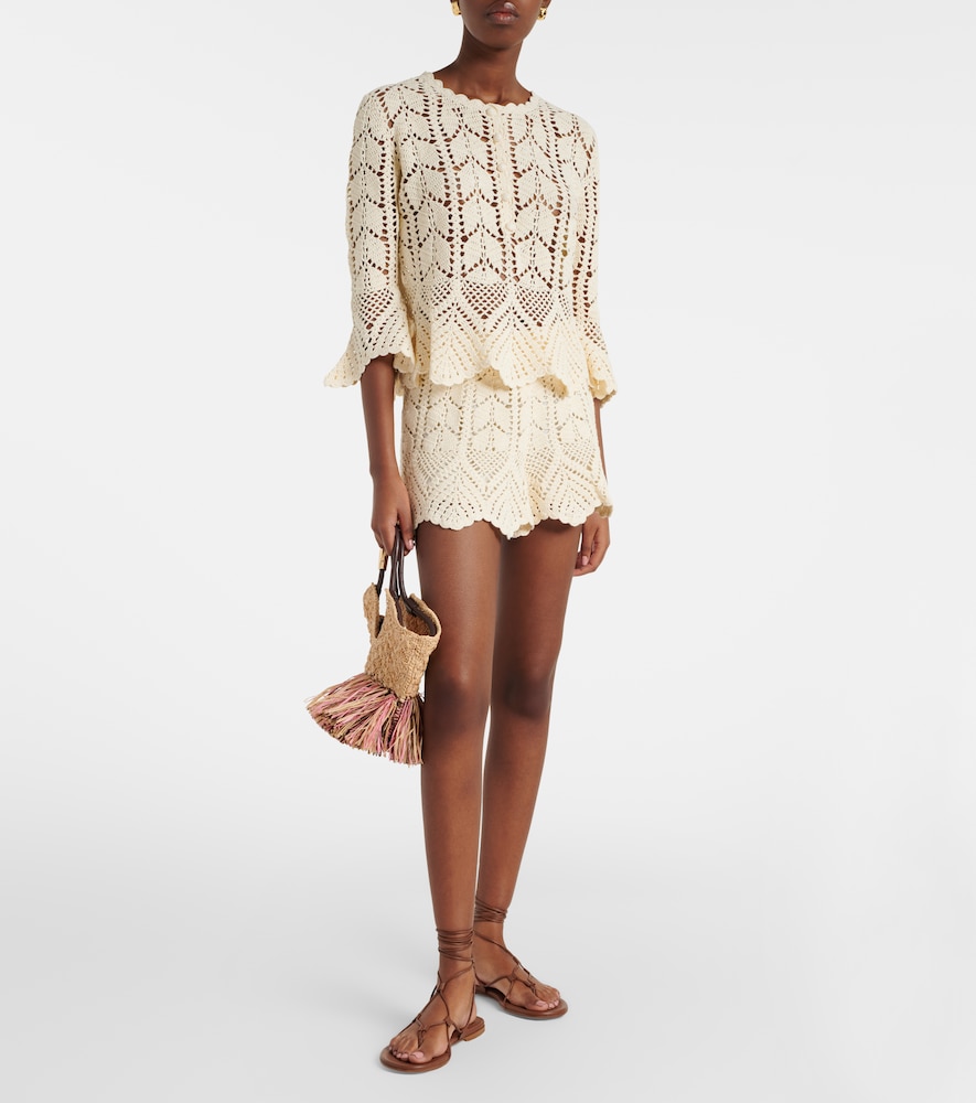 Zimmermann Awaken lace crochet shorts