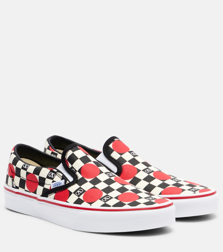 Valentino Garavani x Vans VLogo checked canvas slip-on sneakers | Thumbnail 7 Valentino Garavani x Vans VLogo checked canvas slip-on sneakers | Thumbnail 7
