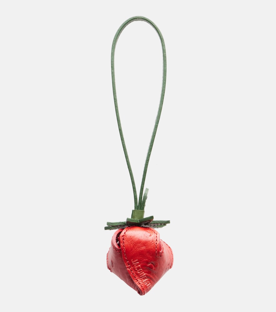 Jacquemus La Fraise Small embossed leather bag charm